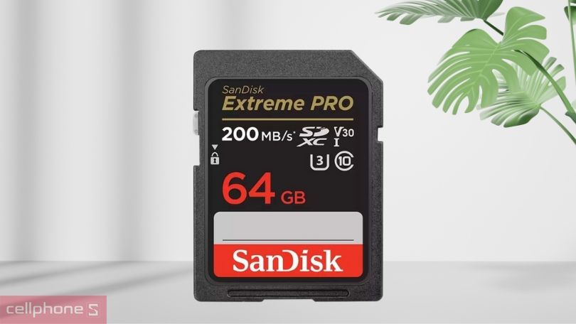 Thẻ nhớ SDHC SanDisk Extreme Pro U3 64GB V30 200MB/s