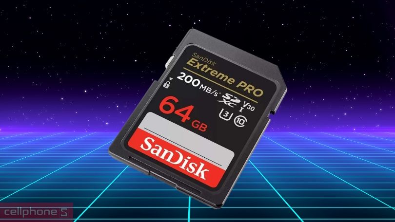 Thẻ nhớ SDHC SanDisk Extreme Pro U3 64GB V30 200MB/s