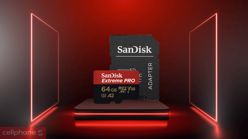 Thẻ nhớ Micro Sdxc Sandisk Extreme V30 A2 64GB 170MBS