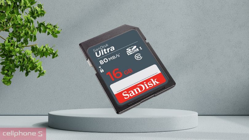 Thẻ nhớ SDHC SanDisk 16Gb Class 10 80MB/s