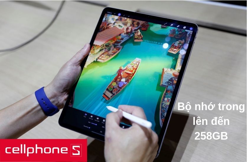 iPad Pro 11 với trang bị bộ nhớ trong 258GB