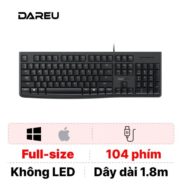 Bàn phím có dây Dareu LK185