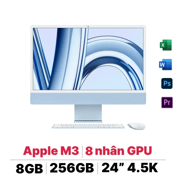 iMac M3 24 inch 8GB 256GB 8GPU | Chính hãng Apple Việt Nam