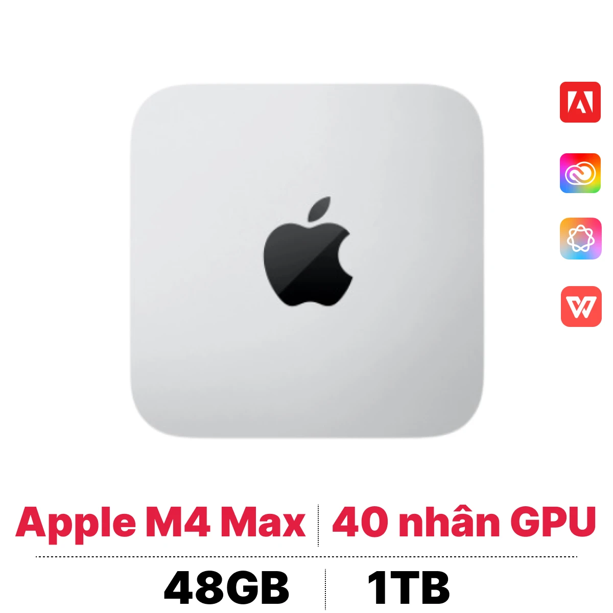 Apple Mac Studio M4 Max 16CPU 40GPU 48GB 1TB | Chính hãng Apple Việt Nam