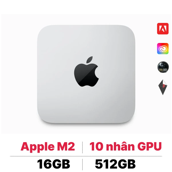 Mac mini M2 2023 (8 CPU - 10 GPU - 16GB - 512GB) | Chính hãng Apple Việt Nam