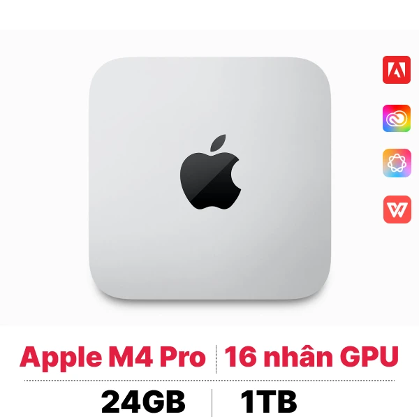 Mac mini M4 Pro 2024 12CPU 16GPU 24GB 1TB | Chính hãng Apple Việt Nam