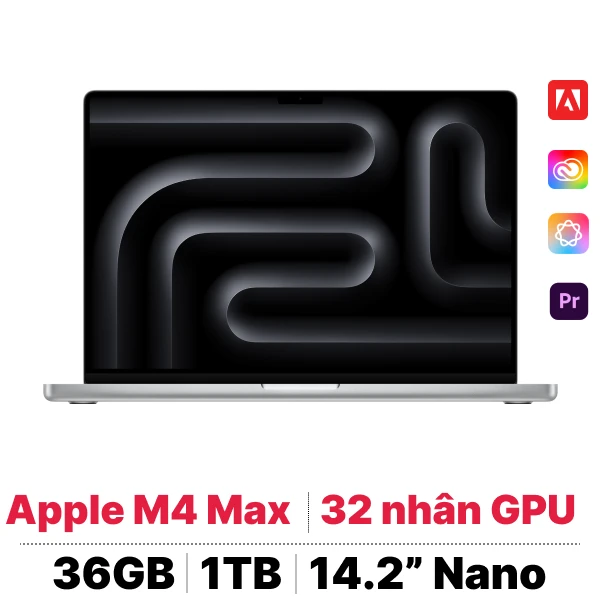 MacBook Pro 14 M4 Max 14CPU 32GPU 36GB 1TB Nano | Chính hãng Apple Việt Nam