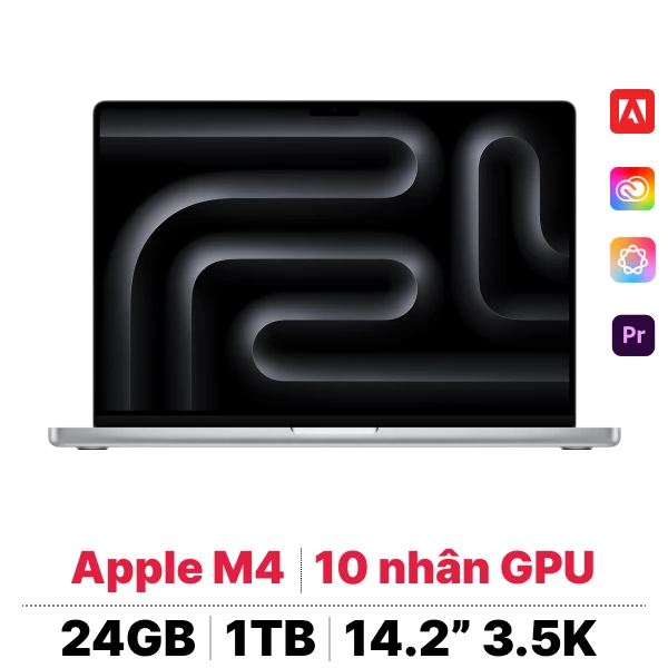 MacBook Pro 14 M4 10CPU 10GPU 24GB 1TB | Chính hãng Apple Việt Nam