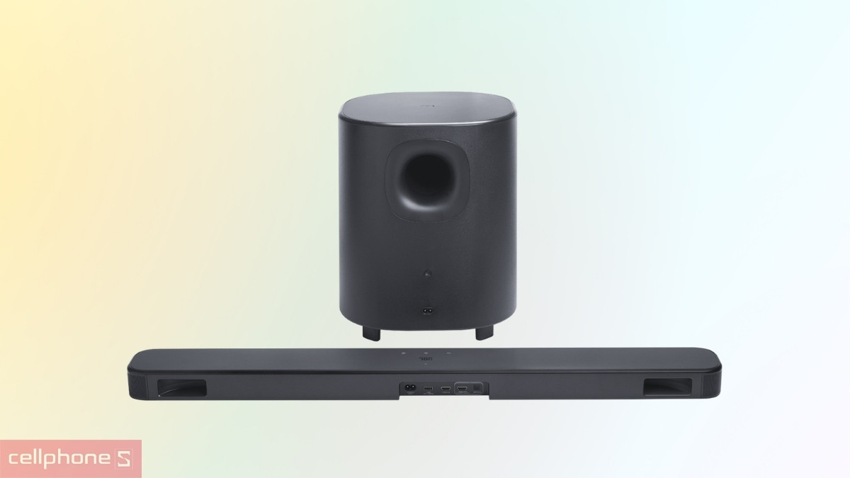 Loa Soundbar JBL Bar 500 MK2 được trang bị đầy đủ các cổng kết nối 