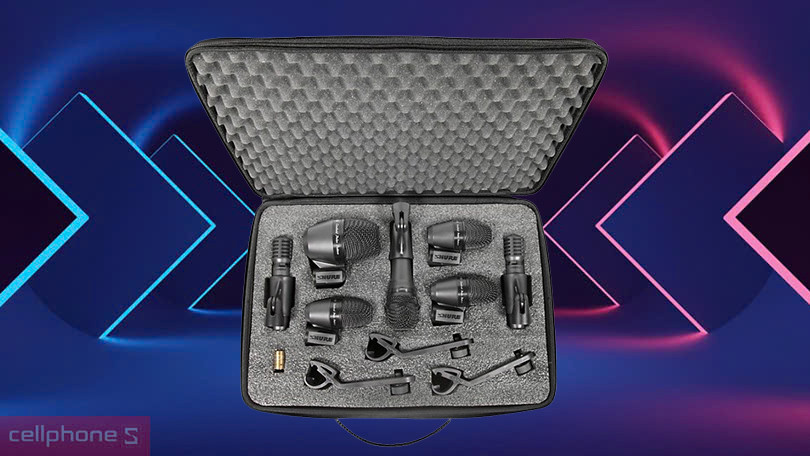 Thiết kế bộ micro cho trống Shure Pgadrumkit7