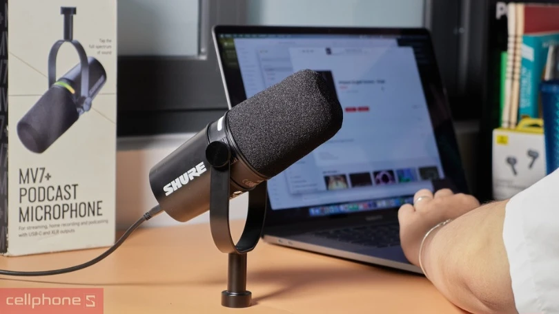 Công suất  microphone thu âm podcast Shure MV7 Plus