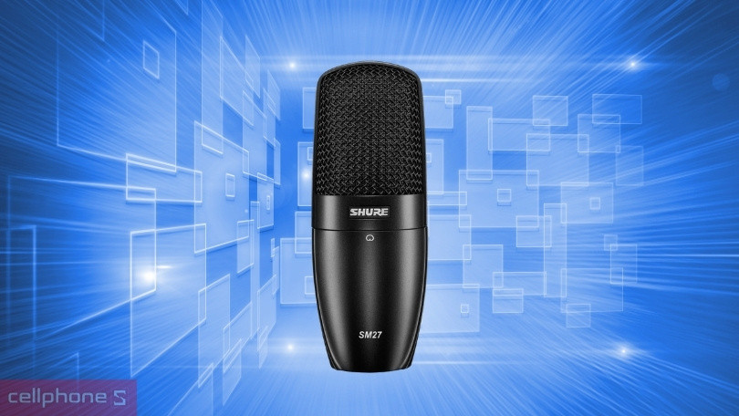 Thiết kế microphone thu âm Shure SM27 SC