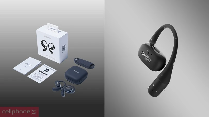 Đàm thoại trên tai nghe không dây Shokz Openfit Plus