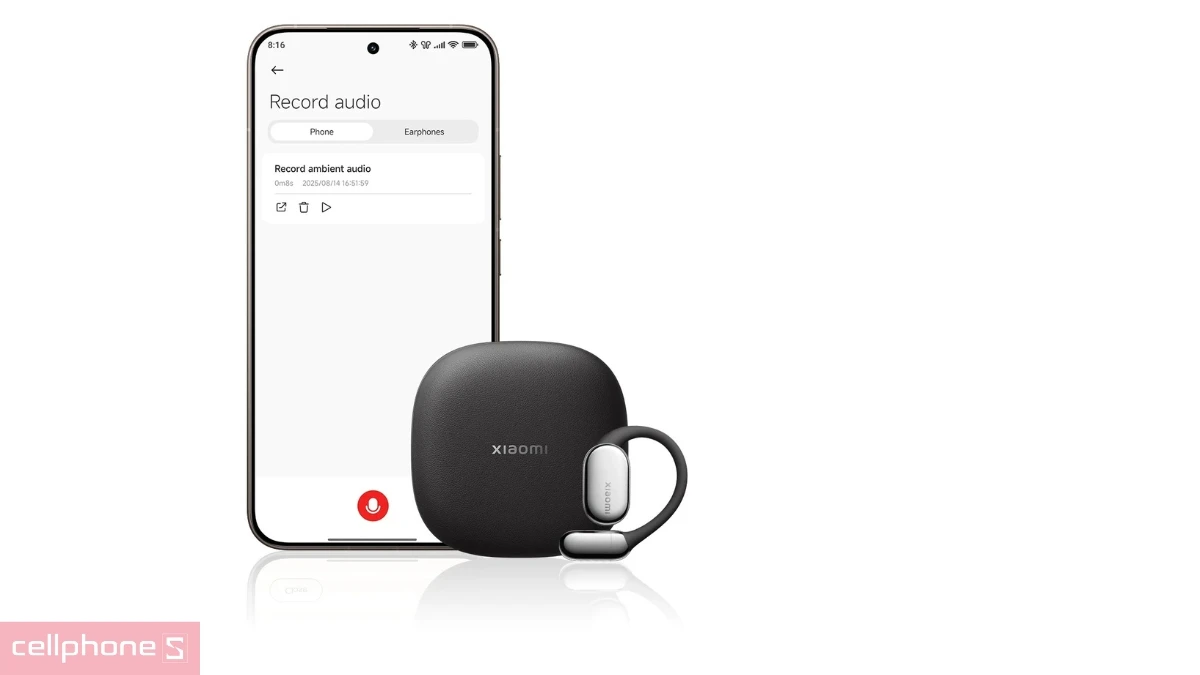 Khả năng ghi âm thông minh của tai nghe thể thao Xiaomi Openwear Stereo Pro