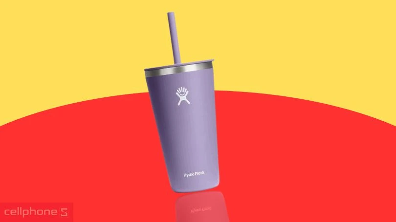 Các tuỳ chọn màu sắc cùng khả năng kháng nước của bình giữ nhiệt Hydro Flask Around Tumbler Straw Lid 28 Oz