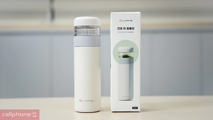 Thiết kế bình giữ nhiệt hiển thị nhiệt độ Lumias HB-450 400ml