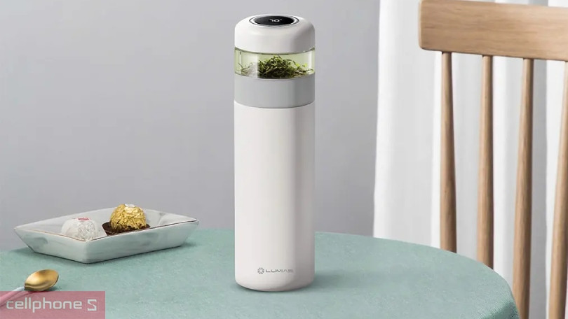 Thiết kế, dung tích bình giữ nhiệt hiển thị nhiệt độ Lumias HB-4500 Pro 400ml