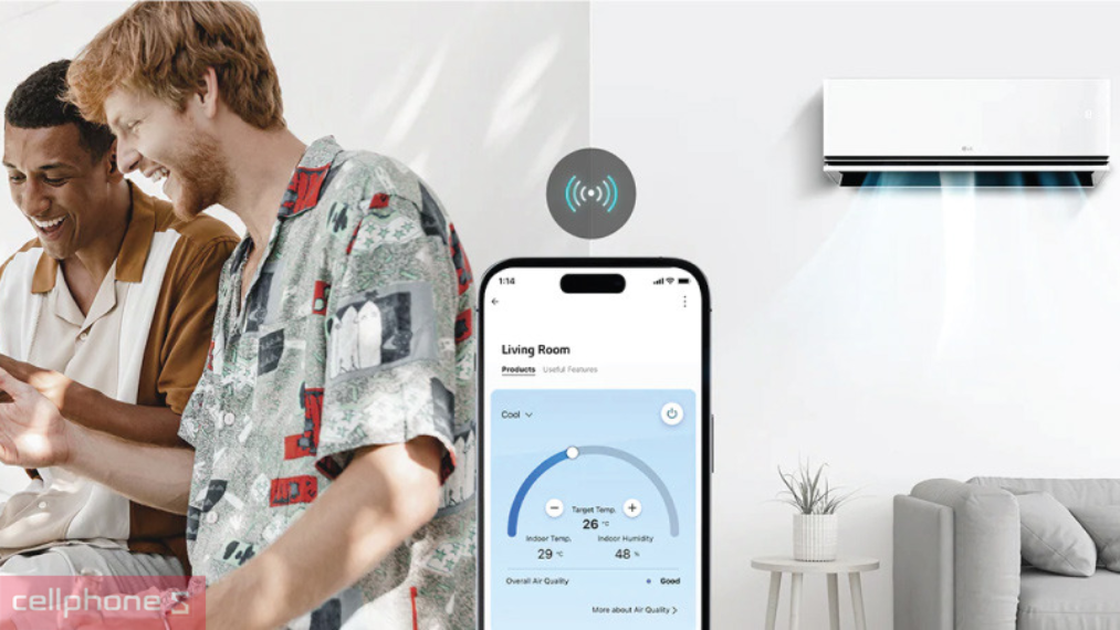 Hướng dẫn sử dụng máy lạnh LG Inverter IDC12M1 1.5 HP qua ứng dụng LG ThinQ App