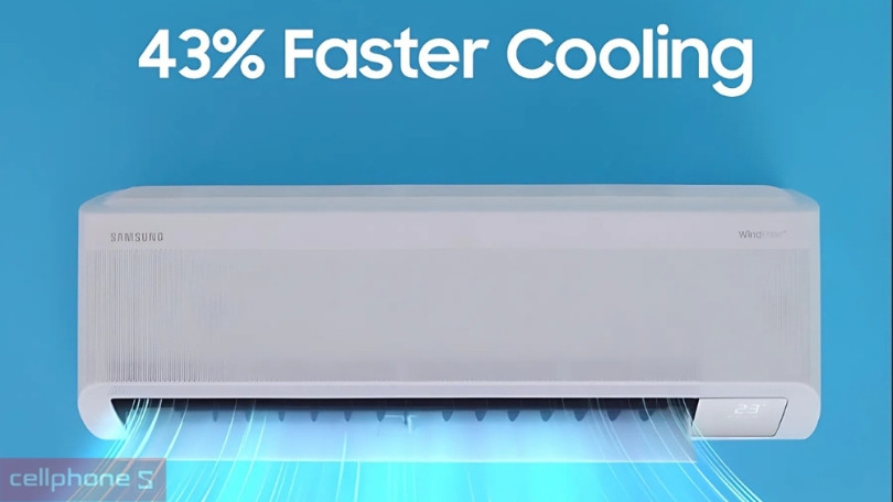 Khả năng làm mát, tiêu thụ năng lượng tiết kiệm của máy lạnh Samsung Inverter AR13DYHZAWKNSV 1.5 HP