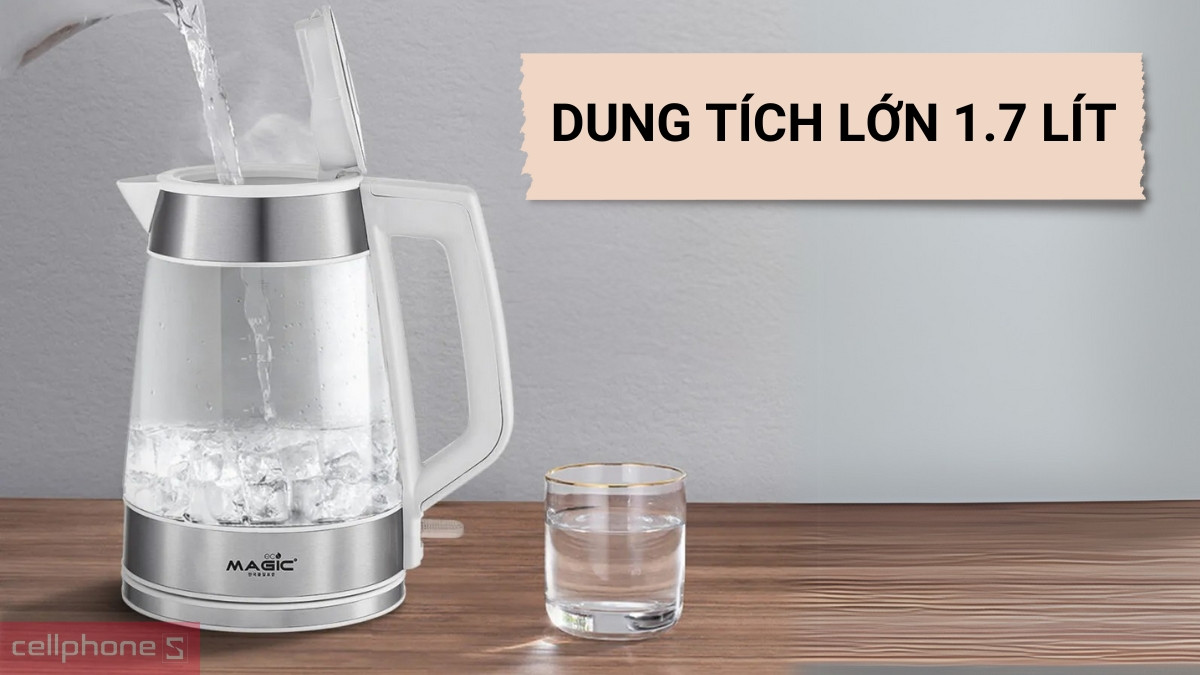 Dung tích  ấm siêu tốc Magic Eco AC-44