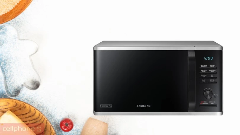 Thiết kế lò vi sóng Samsung MG23K3515AS 23L