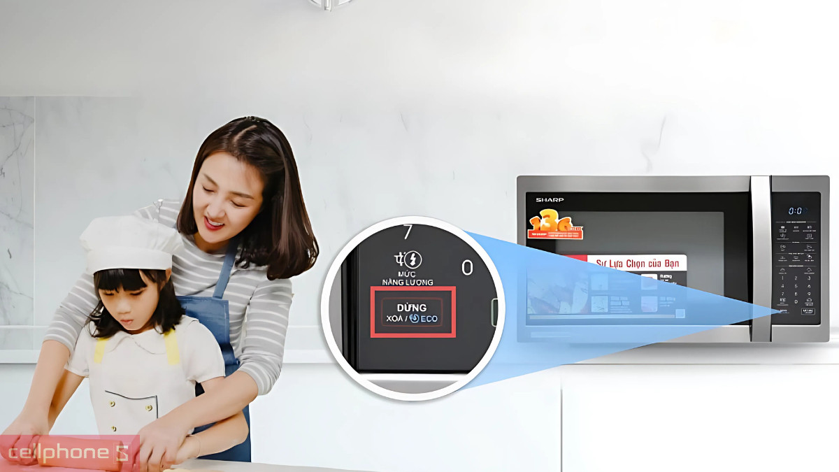 Các chế độ, tiện ích hiện đại tích hợp kèm của lò vi sóng Sharp R-G728XVN-BST