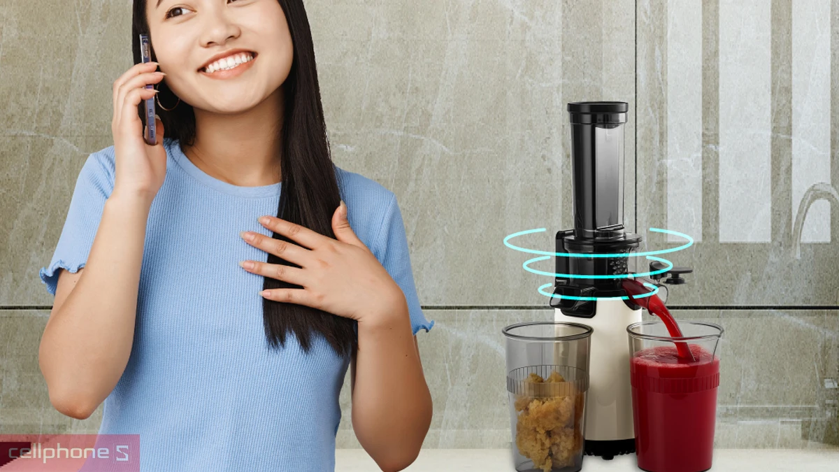 Công nghệ ép hiện đại của máy ép chậm mini Fujihome SJ06