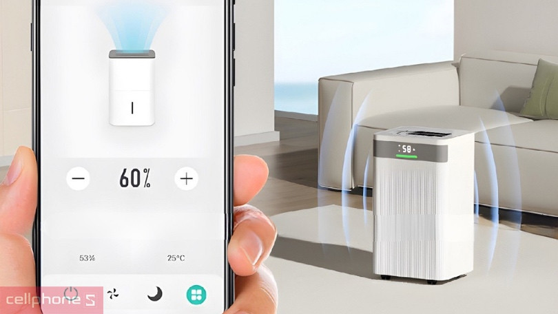 Độ ồn vận hành và khả năng điều khiển của máy hút ẩm Fujihome 20L DH20NW