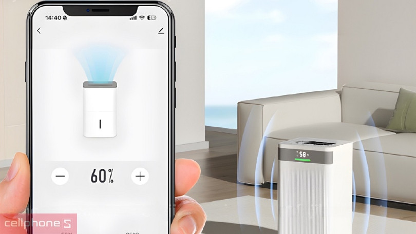 Khả năng kết nối app của máy hút ẩm Fujihome 16L DH16NW