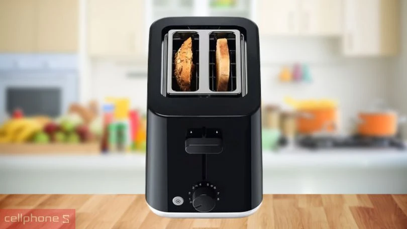 Hệ thống an toàn đi kèm của máy nướng bánh mì Braun HT1010BK
