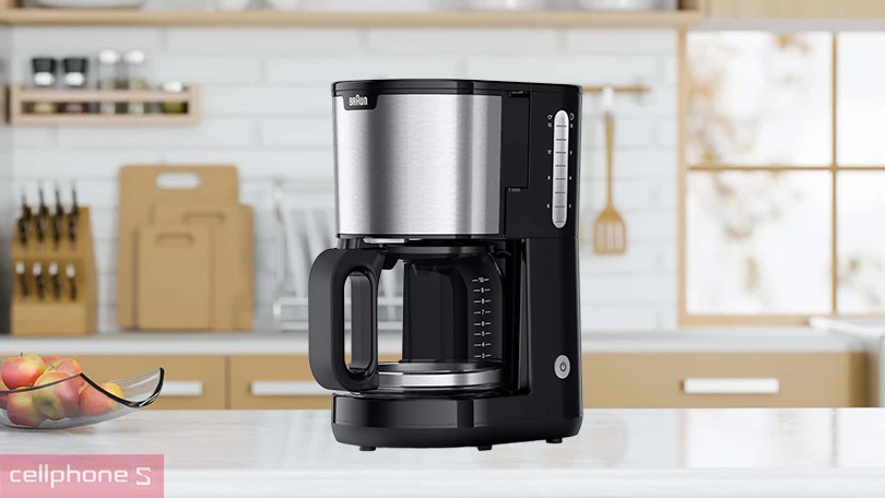 Tính năng và thiết kế của máy pha cà phê Braun KF1500BK