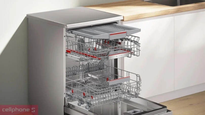 Máy rửa bát độc lập BoschSMS6ECI11E - Vệ sinh bát đĩa hiệu quả, hoạt động êm ái