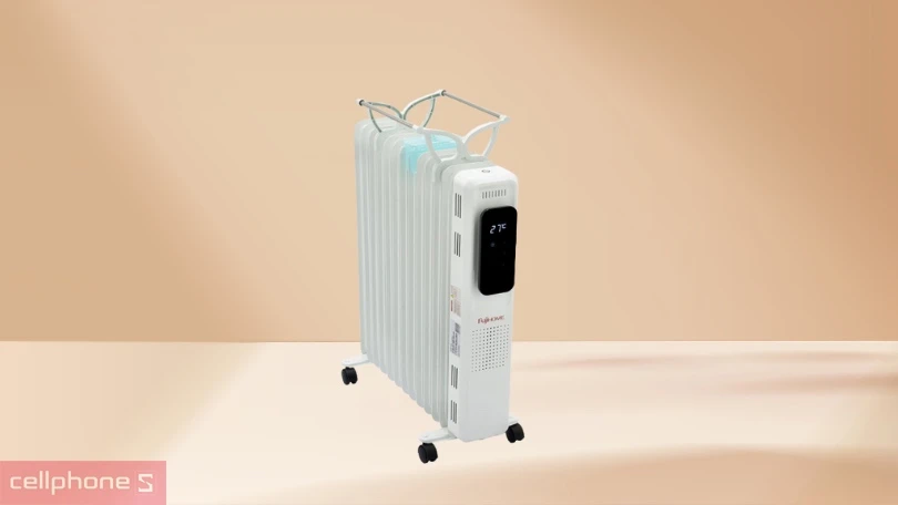 Phụ kiện đi kèm và tính năng an toàn của máy sưởi dầu Fujihome OH8613