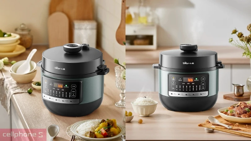 Thiết kế, chất liệu của nồi áp suất Bear YLB-C40Y7 4L