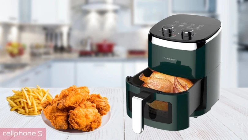 Giới thiệu nồi chiên không dầu Nineshield – thương hiệu nổi tiếng của Nhật Bản