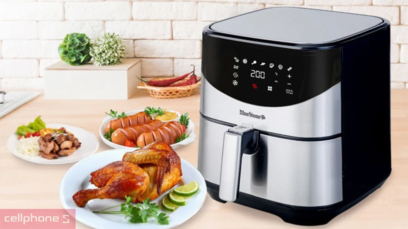 Air-Fryer giá rẻ thuộc phân khúc trang bị nút cảm ứng