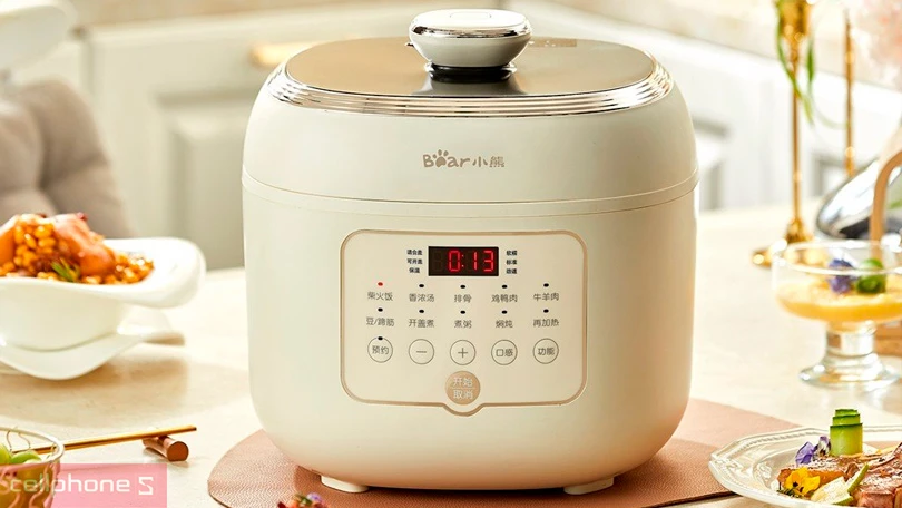Nồi áp suất Bear YLB-A50P1 dung tích lớn, đa chức năng 