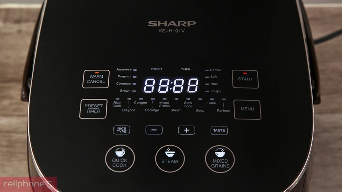 Công suất vận hành của nồi cơm điện cao tần Sharp KS-IH191V-BK 1.8L