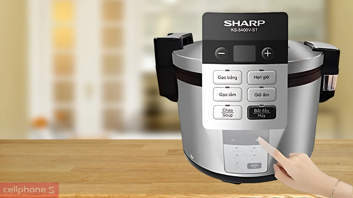 Công nghệ nấu hiện đại của nồi cơm điện Sharp KS-5400V-ST