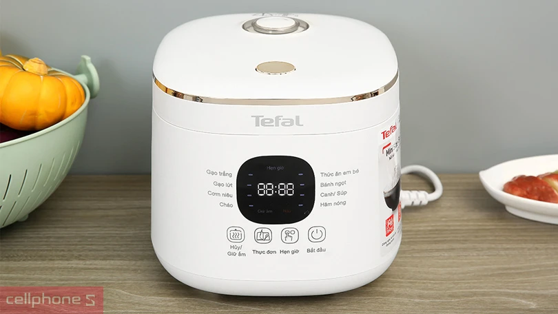 Công suất cùng các chế độ nấu của nồi cơm điện tử Tefal Rice Mate Mini RK515168 0.7L