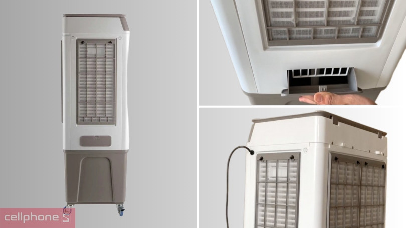 Quạt hơi nước Kangaroo KGW08 - Làm mát diện rộng với tính năng đảo chiều
