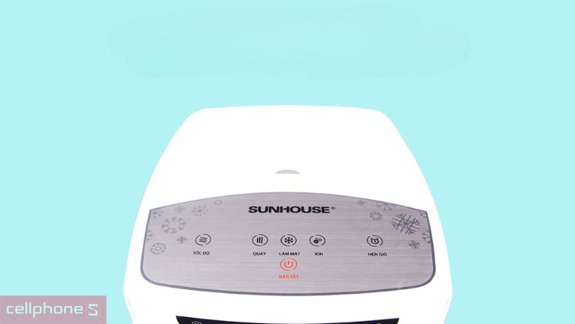 Điều khiển trên quạt hơi nước Sunhouse SHD7713