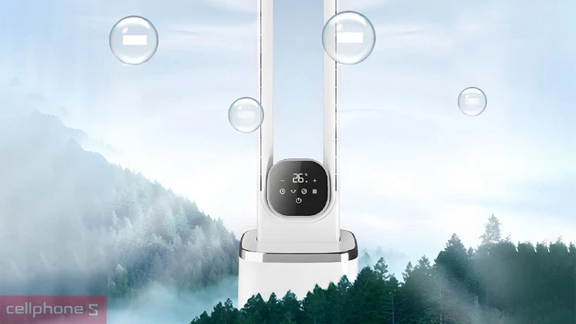 Quạt không cánh lọc không khí Hepa và ion Fujihome BF-05R-HEPA HEPA – Giải pháp làm mát toàn diện