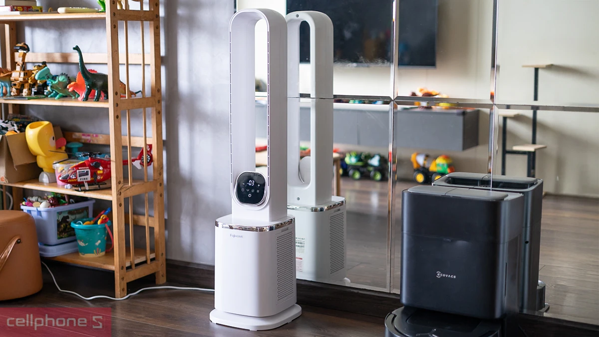 Quạt không cánh lọc không khí Hepa và ion Fujihome BF-05R-HEPA HEPA – Giải pháp làm mát toàn diện