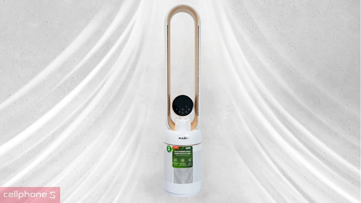 Thiết kế, góc quay rộng của quạt không cánh lọc không khí Magic Eco AC-306
