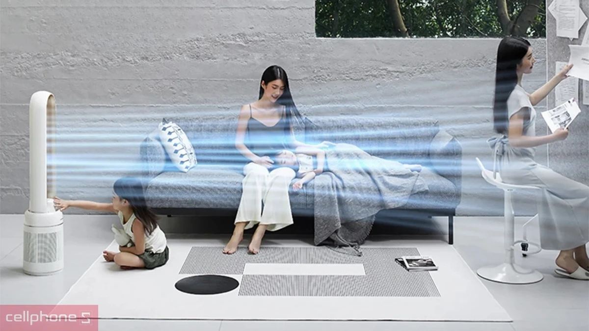 Công suất vận hành, các mức độ gió linh hoạt của quạt không cánh lọc không khí Magic Eco AC-306