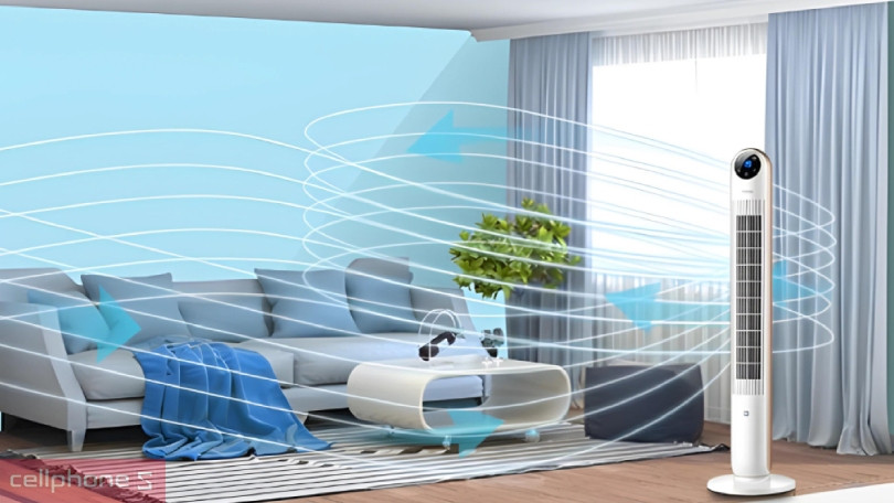 Công suất, các cấp độ gió vận hành của quạt tháp điện tử Fujihome TF-13E