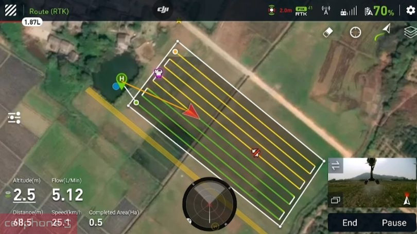 Hướng dẫn sử dụng flycam máy bay nông nghiệp phun thuốc trừ sâu DJI Agras T30