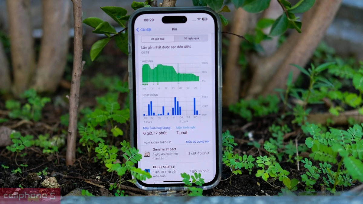 Pin ổn định trên iPhone 14 Pro 128GB 2 SIM cũ xước cấn