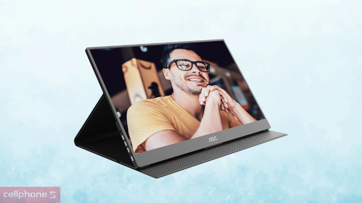 Màn hình di động AOC 16T20 16 inch hỗ trợ giá treo VESA